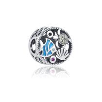 Berloque Separador Prata 925 Oceano Praia Mar Original