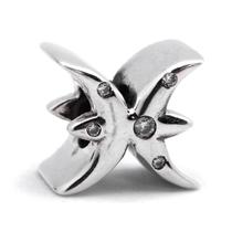 Berloque Separador Signo de Peixes - Prata 925 e Zircônia Berloque Separador Signo de Peixes - Prata 925 e Zircônia