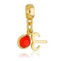 Berloque Signo Áries Banhado a Ouro 18k