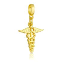 Berloque Símbolo da Contabilidade Banhado a Ouro 18k