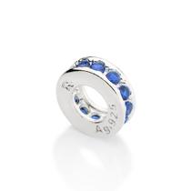 Berloque stopper separador de prata AZUL 840105 Rommanel