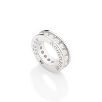 Berloque stopper separador de prata BRANCO 840080 Rommanel