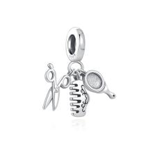 Berloque TESOURA PENTE ESPELHO em Prata S925 para pulseiras modelo Pandora ou Vivara Berloque TESOURA PENTE ESPELHO em Prata S925 para pulseiras modelo Pandora ou Vivara