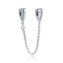 Berloque TRAVA CORAÇÃO 1 em Prata S925 para pulseiras modelo Pandora ou Vivara