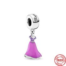Berloque Vestido Rapunzel em Prata 925
