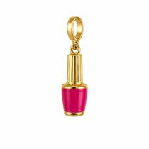 Berloque Vidro de Esmalte Filha Banhado a Ouro 18k Berloque Vidro de Esmalte Filha Banhado a Ouro 18k