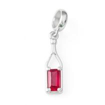 Berloque Vinho Garrafa Taça Em Prata 925 Berloque Vinho Garrafa Taça Em Prata 925