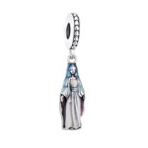 Berloque Virgem Maria Pulseira Prata 925 Nossa Senhora Santa