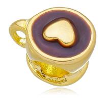 Berloque Xícara de Café Separador Banhado a Ouro 18k Berloque Xícara de Café Separador Banhado a Ouro 18k