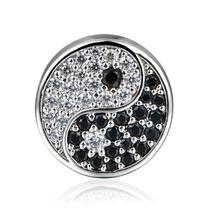Berloque YIN YIANG REDONDO 2 Prata S925 Pandora Vivara