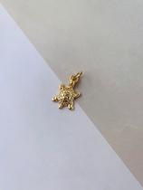 Berloques banhados para pulseiras Tartaruga Coqueiro Estrela