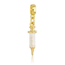 Berloques Biologia Bióloga Marinha Banhado a Ouro 18k Berloques Biologia Bióloga Marinha Banhado a Ouro 18k