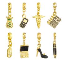 Berloques Contabilidade Contábil Banhado a Ouro 18k Berloques Contabilidade Contábil Banhado a Ouro 18k