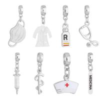 Berloques Medicina Médica Banhado a Prata 925 Berloques Medicina Médica Banhado a Prata 925
