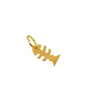 Berloques para pulseiras Escama de peixe dourada folheado Berloques para pulseiras Escama de peixe dourada folheado