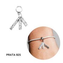 Berloques Pingentes Fé e Sorte em Prata 925 Legitima