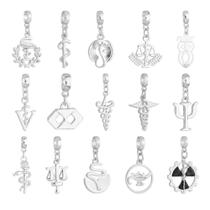 Berloques Profissões Profissão Banhado a Prata 925