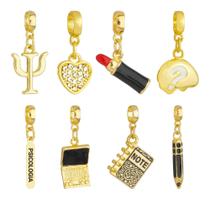 Berloques Psicologia Psicóloga Banhado a Ouro 18k Berloques Psicologia Psicóloga Banhado a Ouro 18k