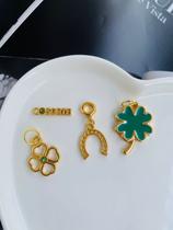 Berloques Semi Joia para pulseiras Trevo da Sorte Ferradura