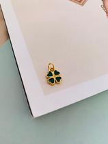 Berloques Semi Joia Verniz Italiano Trevo de 4 folhas Trevo da Sorte