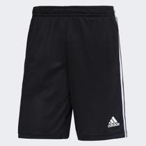Bermuda Adidas 3 Stripes Preta e Branca