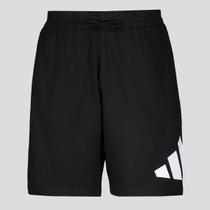 Bermuda Adidas Big Logo Juvenil Preto Bermuda Adidas Big Logo Juvenil Preto