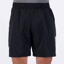 Bermuda Adidas Club 3 Stripes Preta e Branca