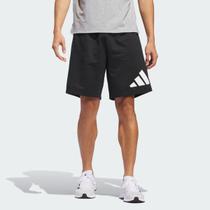 Bermuda Adidas Logo I Preta e Branca