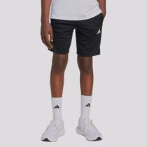 Bermuda Adidas TR-ES 3 Stripes Juvenil Preta Bermuda Adidas TR-ES 3 Stripes Juvenil Preta