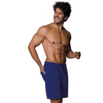 Bermuda Adulto Com Bolso e Elástico No Cós Tecido Sintético Macio Selene Masculina Lisa Bermuda Adulto Com Bolso e Elástico No Cós Tecido Sintético Macio Selene Masculina Lisa