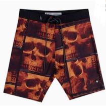 Bermuda Água Mcd Digital Skull Preta Preto