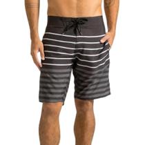 Bermuda Água Volcom Quarta Stripe Preta Bermuda Água Volcom Quarta Stripe Preta