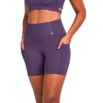 Bermuda Alto Giro Barra Silicone Feminina