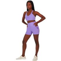 Bermuda Alto Giro Com Bolso Feminina