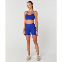 Bermuda Alto Giro Feminino Com Elástico Lateral Esportiva