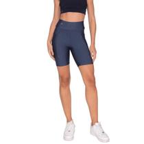 Bermuda Amei Sport Basic com Bolso - Azul escuro