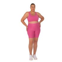 Bermuda Amei Sport Basic com bolso - Rosa