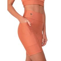 Bermuda Amei Sport Basic com Bolso - Terracota Bermuda Amei Sport Basic com Bolso - Terracota