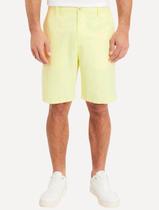 Bermuda Aramis Masculina Sarja Chino Cós Chambray Amarelo Neon