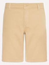 Bermuda Aramis Masculina Sarja Chino Cós Chambray Cáqui Claro