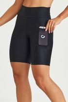 Bermuda Atletika com Bolso de Tule Cajubrasil Preto Bermuda Atletika com Bolso de Tule Cajubrasil Preto