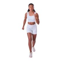 Bermuda Authen Feminino Grit Bossa 3 Bolsos 15cm All White Bermuda Authen Feminino Grit Bossa 3 Bolsos 15cm All White