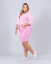 Bermuda básica cor rosa