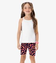 Bermuda Básica Infantil Feminina Rovi Kids Azul