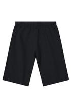 Bermuda básica infantil menino em moletinho Brandili Preto