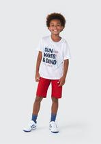 Bermuda Básica Infantil Menino Em Sarja - Hering