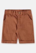 Bermuda Básica Infantil para Meninos em Linho Up Baby Bermuda Básica Infantil para Meninos em Linho Up Baby