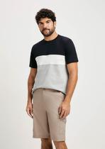 Bermuda Básica Masculina Cargo Em Sarja