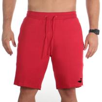 Bermuda Básica Moletom Flanelado Masculino Com Bolsos Casual Elástico e Cordão Ajustável Confortável Bermuda Básica Moletom Flanelado Masculino Com Bolsos Casual Elástico e Cordão Ajustável Confortável