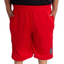 Bermuda Basquete Masculina M10 Plus Size Lisa Vermelho Bermuda Basquete Masculina M10 Plus Size Lisa Vermelho